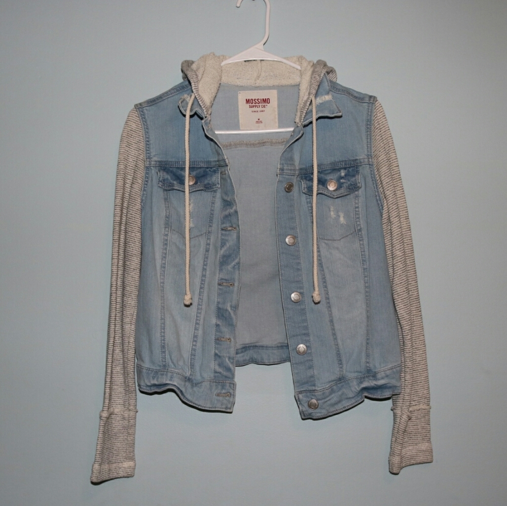 Mossimo Supply Co. Jean Jacket with Hoodie